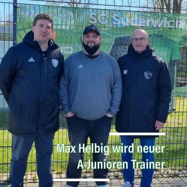 #jugend #ajugend #trainer #saison2526

Wir freuen uns Euch mitteilen zu können, dass wir mit Max Helbig einen neuen Trainer für unsere A-Junioren für die kommende Saison finden konnten 🙏

@maxhlbg wird damit die Nachfolge von @patrick75_p übernehmen, der unsere A Junioren von der Kreisliga bis in die Landesliga führte 💪👏Allerdings hatte uns Patrick frühzeitig signalisiert, dass er nach der Saison nach vielen erfolgreichen Jahren Jugendarbeit eine neue Herausforderung im Seniorenbereich sucht. 🍀

Max ist 32 Jahre alt und war zuletzt bei den A-Junioren des @dscwanneeickel in der Bezirksliga aktiv. Der Recklinghöuser ist aber schon seit gut 10 Jahren im überkreislichen Fussball aktiv 👍🏻 und war zuvor schon bei den beiden Hertener Vereinen @bwwlangenbochum und @vestia_disteln sowie beim @erlersv08_ und der @sportvereinigunghorsthausen aktiv. ⚽️

Unsere neue Jugendleitung ist sehr froh mit Max einen erfahrenen Mann für unsere A-Junioren gewonnen zu haben. Derzeit liegt der volle Fokus auf dem Klassenerhalt in der Landesliga, aber uns ist es wichtig dass wir unabhängig von der Liga weiterhin eine gute Adresse bleiben 💚🤍 und auch zukünftig Spieler für unseren Seniorenbereich gewinnen können, die Lust haben bei uns in Suderwich zu spielen. 👌

Max hat sich heute bei den A-Junioren vorgestellt und freut sich ebenfalls auf die Aufgabe. „Ich freue mich auf die neue Aufgabe bei der SG Suderwich und möchte mich für das entgegengebrachte Vertrauen, die höchst spielende Jugendmannschaft in Recklinghausen trainieren zu dürfen, bedanken. 

Die Gespräche mit Marco und Dirk waren sehr konstruktiv und wir waren uns schnell einig.“

Wir heißen Max ganz herzlich willkommen bei uns in Suderwich 🤝💚🤍 und wünschen unseren beiden Teams erstmal weiterhin alles Gute für den Klassenerhalt sowie den Aufstieg 🍀🙏

#wirsindsurk #wirhaltenzusammen #teamgeist