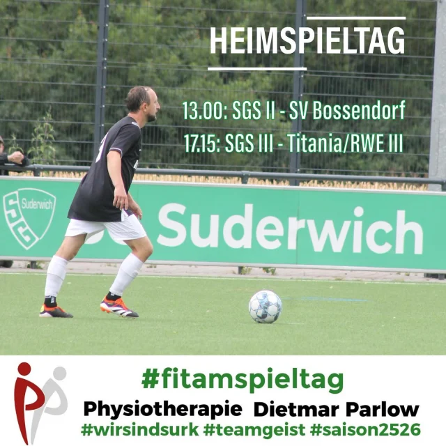 #meisterschaft #fitamspieltag #spielfrei #heimspiel #lülfstrasse 

Heute stand eigentlich der erste Heimspielsonntag auf dem Programm, doch durch den Rückzug des @fc26erkenschwick aus der Kreisliga A2 kommt es direkt zu Beginn der Saison zu einem reduzierten Programm 😫

Los geht’s für die Senioren um 13 Uhr mit dem Spiel der Zweiten gegen den @svbossendorf . Die Halterner starteten mit einem 5:3-Sieg über die @fc_spvgg.oberwiese in die Saison. Das letzte Gastspiel des SVB an der Lülfstrasse gab es im Okt 21 - da siegten unsere Jungs mit 3:1 🙋‍♂️ Hoffen wir auf ein ähnliches Ergebnis heute 🍀

Leider erst um 17.15 Uhr spielt dann unsere Dritte gegen die SG @svtitaniaerkenschwick / @rotweiss.erkenschwick III. Die Gäste bekamen leider um 15 Uhr wohl keine spielfähige Truppe zusammen 🤔 Am ersten Spieltag gewannen die Erkenschwicker mit 3:0 gegen die SG Hillen II. Im letzten Jahr waren die Gäste noch in der C3 beheimatet und belegten einen Mittelfeldplatz. 

Gleich ab 11 Uhr empfängt unsere A1 den Landesliga-Absteiger @mengede.0820 zum nächsten Testspiel ⚽️🍀

Kommt vorbei und unterstützt unsere Jungs 💚🤍💪

#wirsindsurk #zusammenhalt #teamgeist